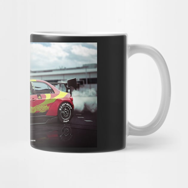 Toyota Corolla Timeattack concept render-- Digital design Art print by ASAKDESIGNS. by ASAKDESIGNS